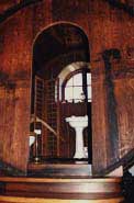 Antique wine barrel loo