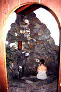Handcrafted stone shower